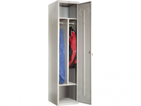 Металлический шкаф ПРАКТИК LS-11-40D (1830x418x500) 2 секции, 1 дверь. Вес 22 кг.