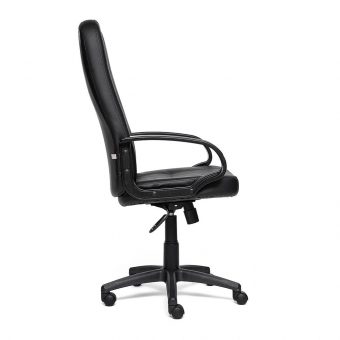 Кресло DEVON кож/зам, черный/черный перфорированный. Фото N2