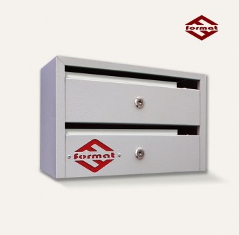 почтовый ящик 2х секционный (206х340х154) без задн. ст.(0,6 мм) опк