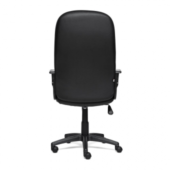 Кресло DEVON кож/зам, черный/черный перфорированный. Фото N3