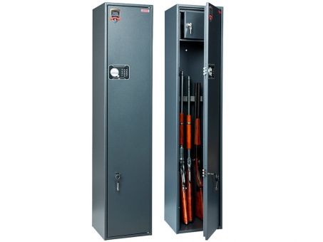 шкаф оружейный aiko чирок 1328 el (сокол)(1385x300x285),трейзер,3 ствола (1 эл., 1кл. зам)вес 23 кг.