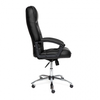 Кресло СН9944 Хром, кож/зам, черный. Фото N2