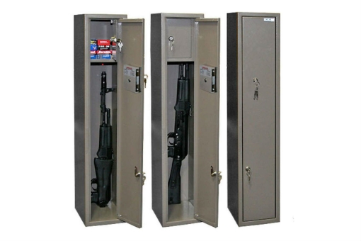шкаф оружейный д-1 (1000x200x250)трейзер,2 ствола,2 замка(ключевой) вес 14 кг