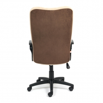 Кресло СН757 флок , коричневый/бежевый. Фото N3