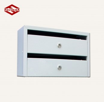 почтовый ящик 2х секционный (оп) (206х340х196) задняя стенка (0,6 мм)