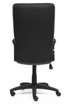 Кресло TRENDY кож/зам/ткань, черный/серый. Фото N3