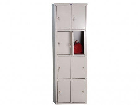 Металлический шкаф ПРАКТИК LS-24 (1830x575x500)8 секций, 8 дверей. Вес 33 кг.