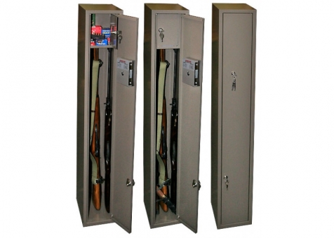 шкаф оружейный д-2 (1300x200x250)трейзер,2 ствола,2 замка(ключевой) вес 17 кг