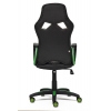 Кресло RUNNER кож/зам/ткань, черный/зеленый. Фото N3