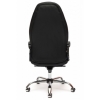Кресло BOSS (хром)кож/зам, черный/черный перфорированный, . Фото N2