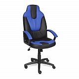 Кресло NEO (2) кож/зам, черный/синий