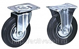 комплект колес d200(цельнорезиновые),нагрузка до 550 кг, для всех типов платф. тележек