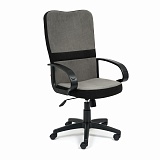 Кресло СН757 флок , серый/черный
